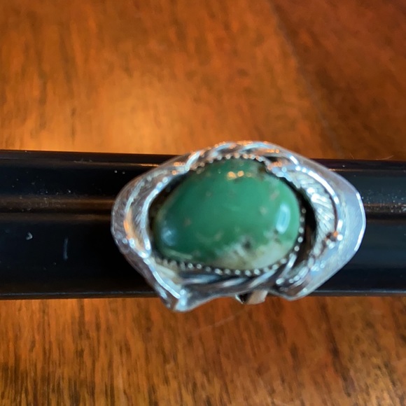 Vintage ‘Dunhill (Ann)’ Turquoise/Silver Ring - Picture 3 of 10